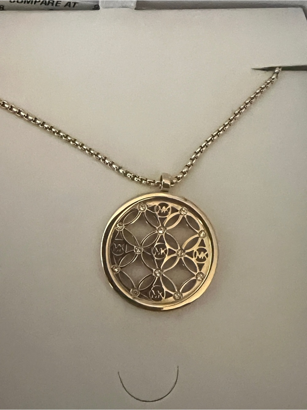 Michael Kors Round Pendant Necklace - Women's Jewelry